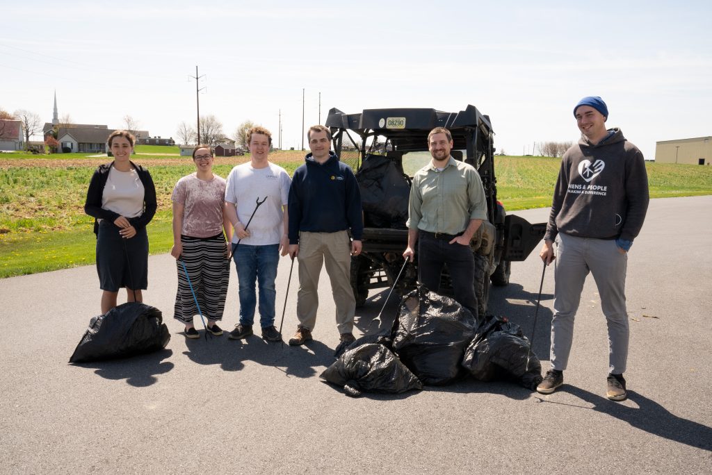 Office Team Picks up Trash on Earth Day 